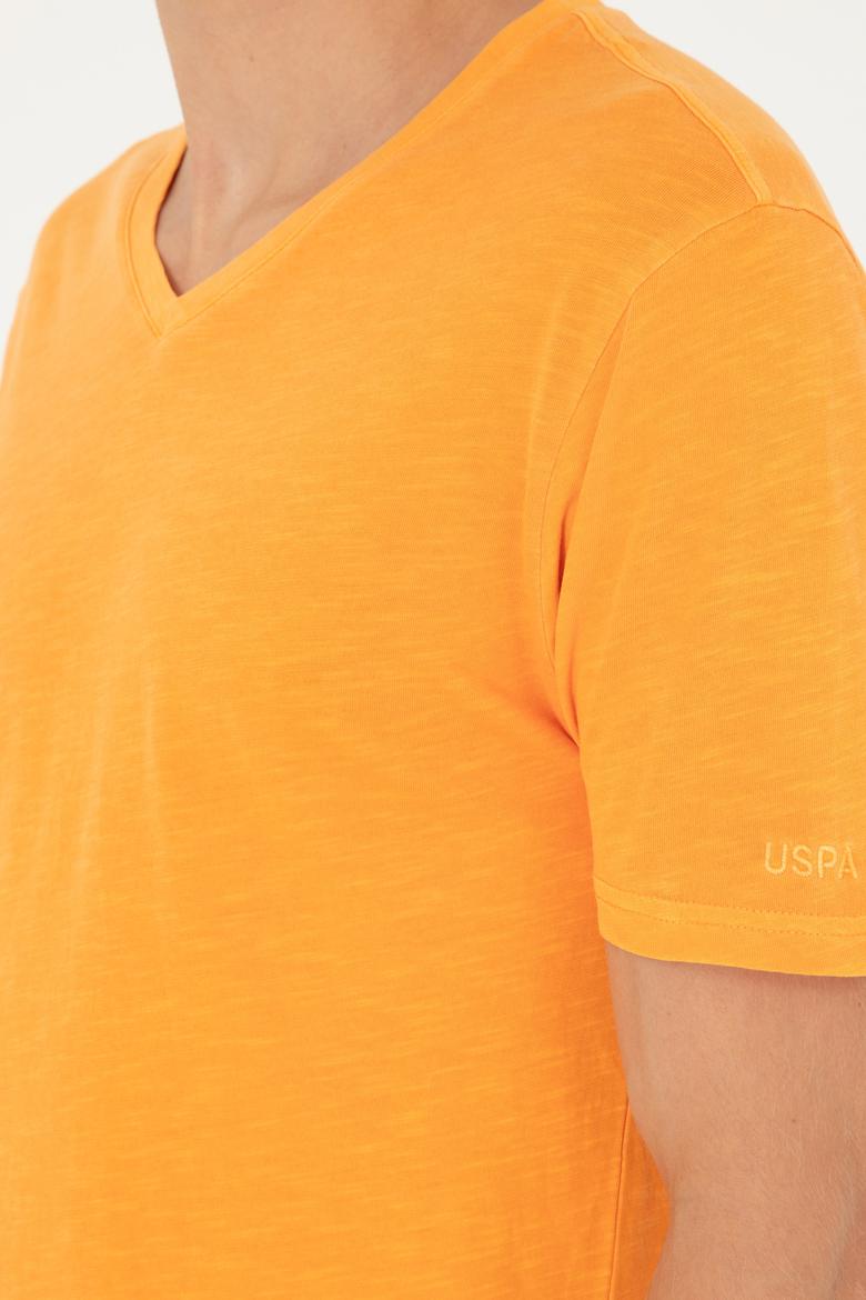 Erkek Turuncu Basic Tişört - 50279580090