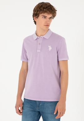 Erkek Lila Basic Tişört - 50279591143