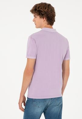 Erkek Lila Basic Tişört - 50279591143