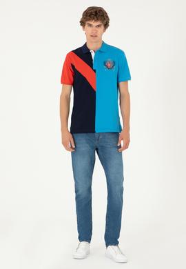 Erkek Regular Fit Polo Yaka Lacivert Tişört - 50281559004