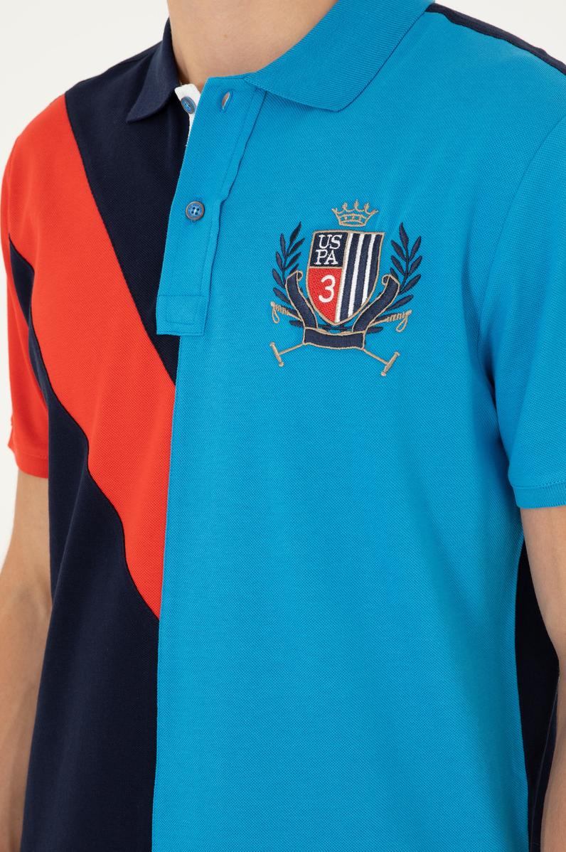 Erkek Regular Fit Polo Yaka Lacivert Tişört