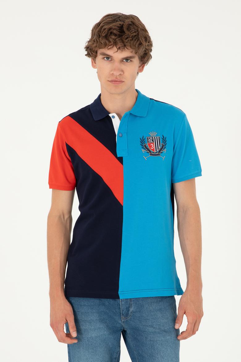 Erkek Regular Fit Polo Yaka Lacivert Tişört