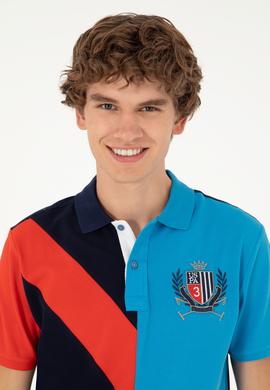 Erkek Regular Fit Polo Yaka Lacivert Tişört - 50281559004