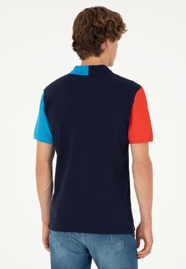 Erkek Regular Fit Polo Yaka Lacivert Tişört - 50281559004