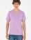 Erkek Lila Basic Tişört