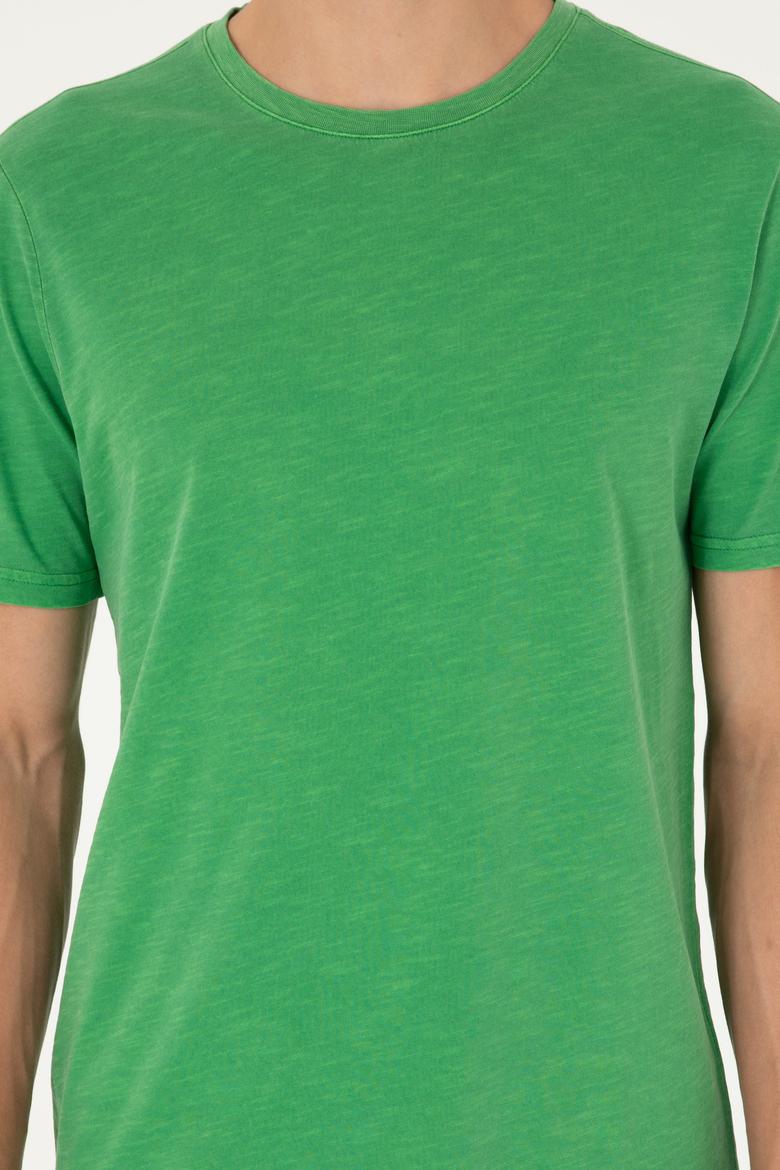 Erkek Yeşil Basic Tişört - 50279578110