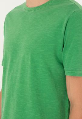 Erkek Yeşil Basic Tişört - 50279578110