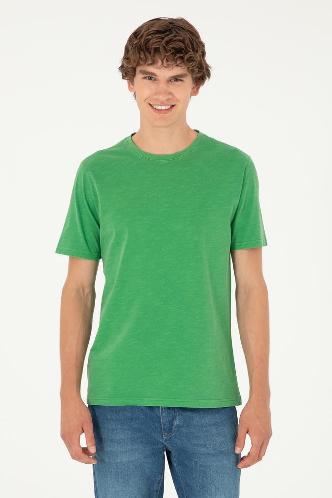 Erkek Yeşil Basic Tişört