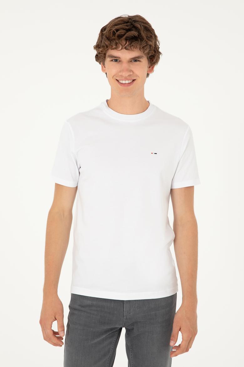 Erkek Beyaz Tişört - 50297394009