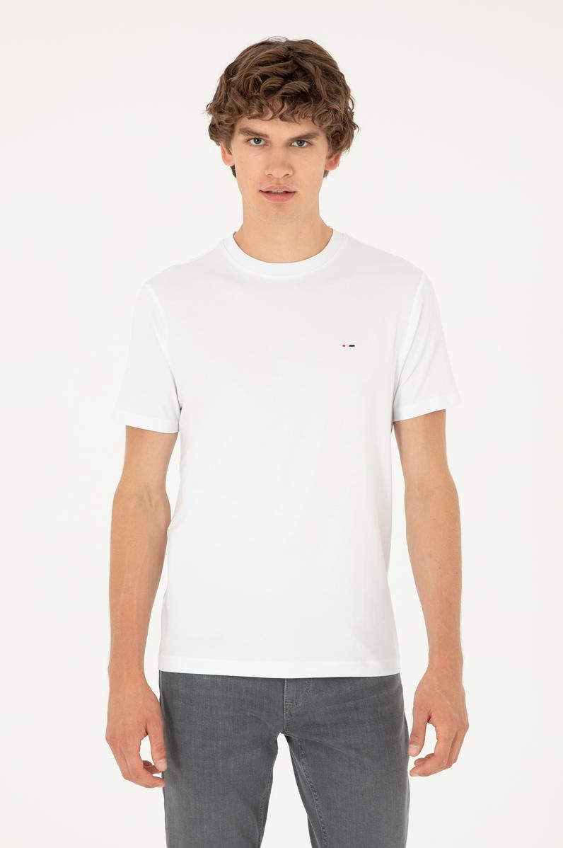 Erkek Beyaz Tişört