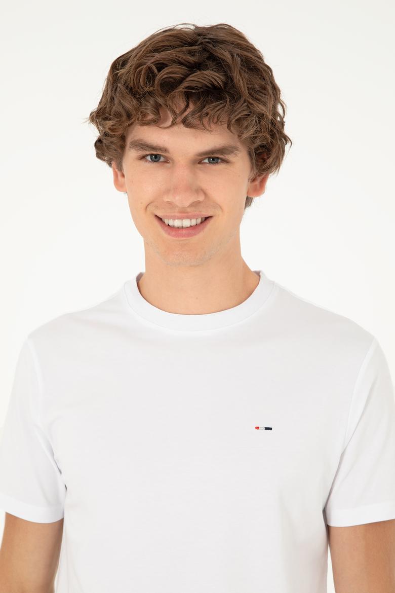 Erkek Beyaz Tişört - 50297394009