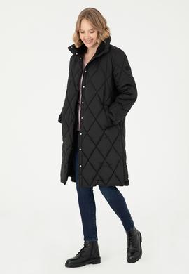 Kadın Siyah Kaban - 50289582007