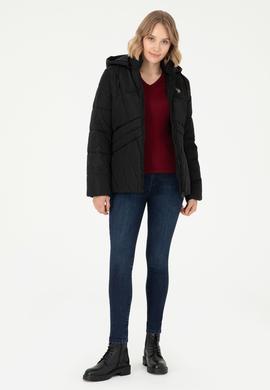 Kadın Siyah Mont - 50289581012