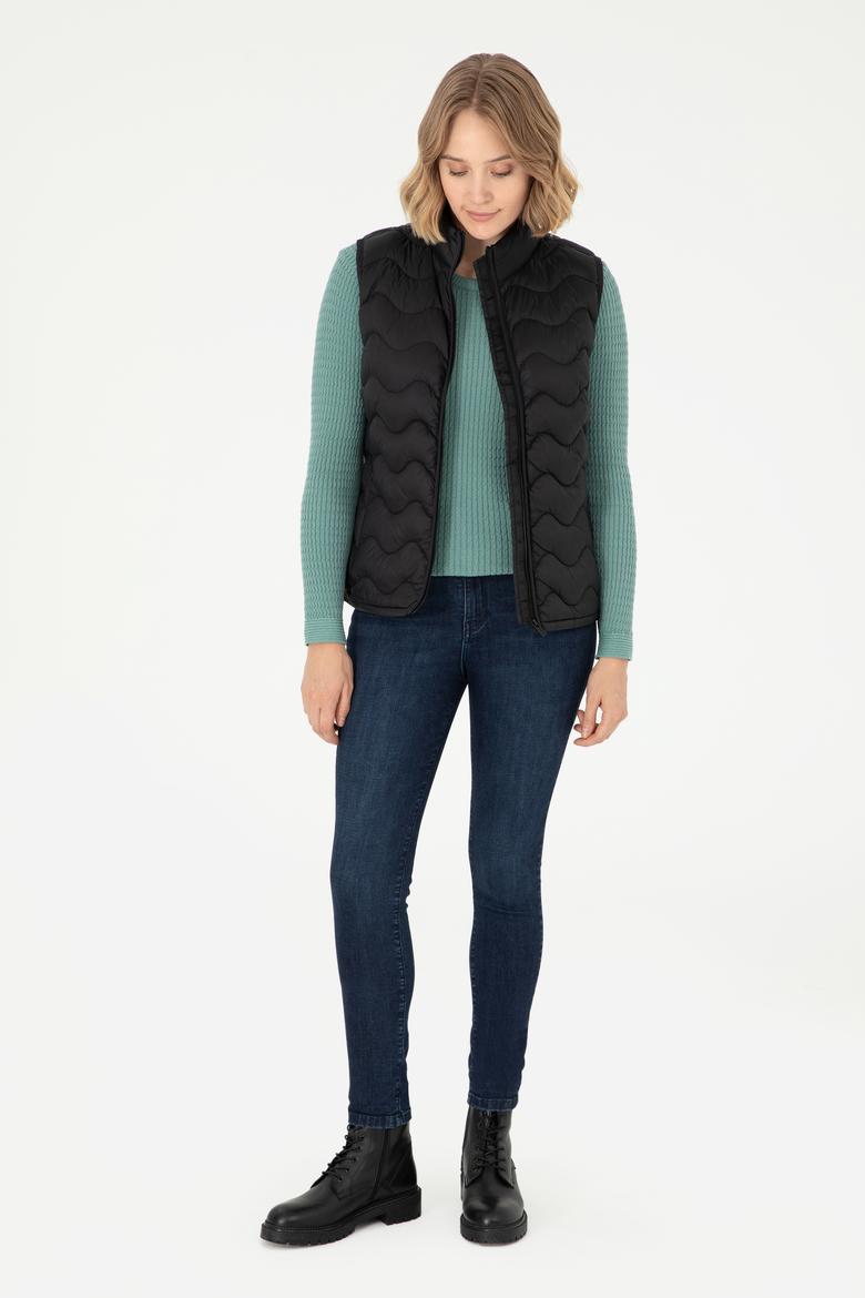 Kadın Siyah Yelek - 50289603002