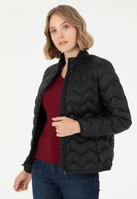 Kadın Siyah Mont - 50289553058