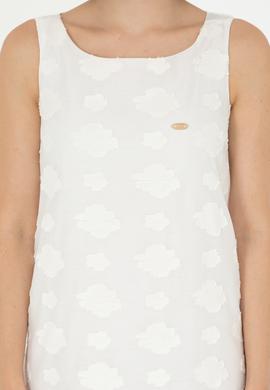 Kadın Ekru Mini Boy Dokuma Elbise - 50280579012