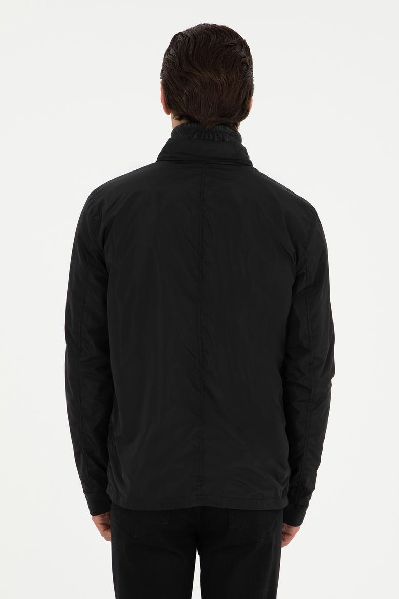 Erkek Siyah Deri Ceket - 50297252005