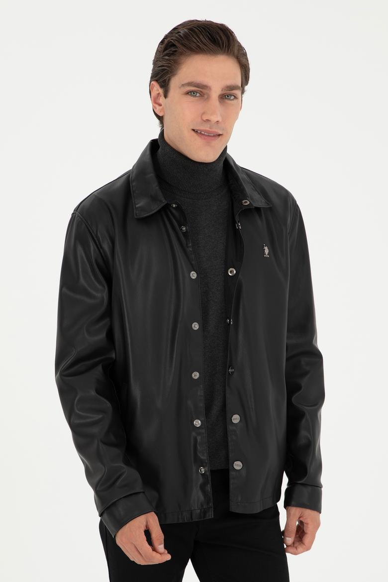 Erkek Siyah Deri Ceket