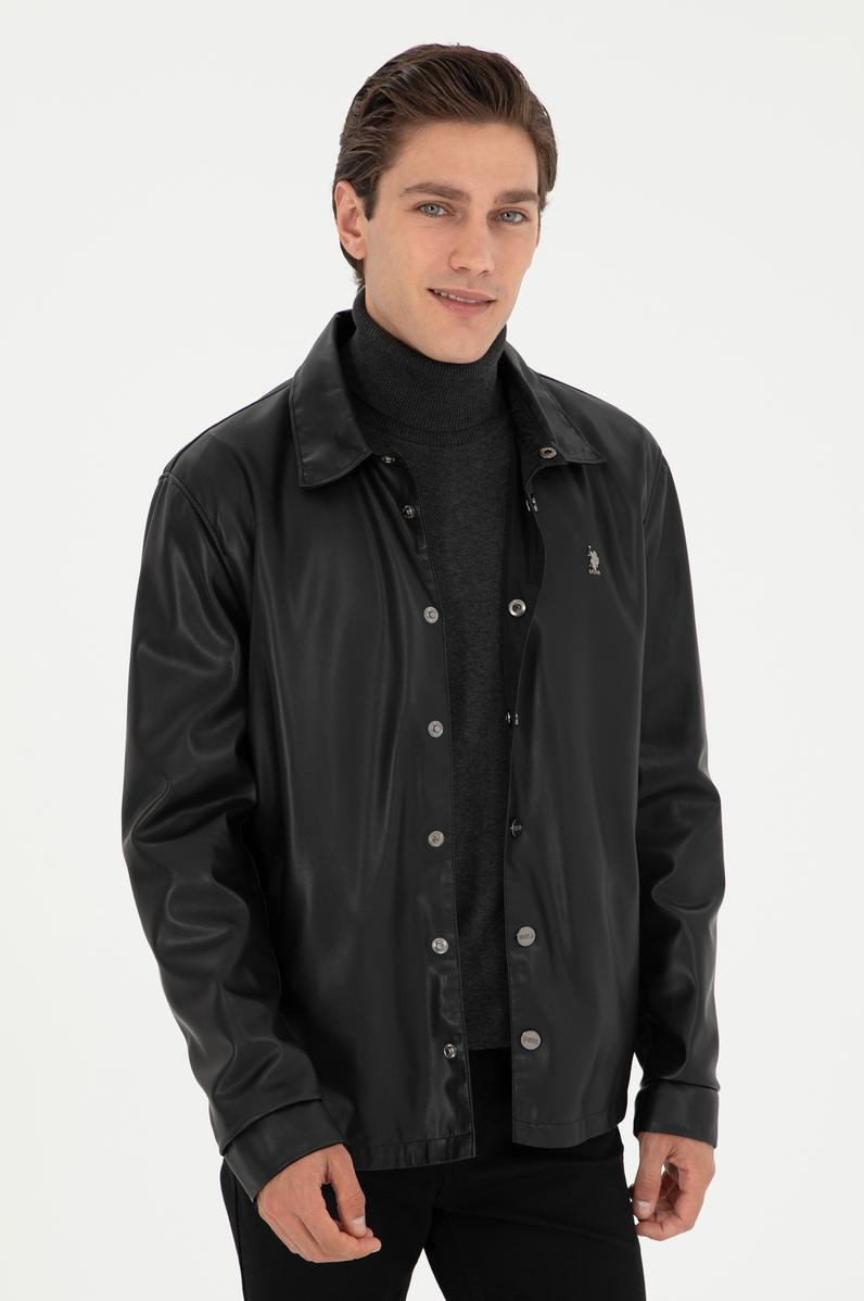 Erkek Siyah Deri Ceket