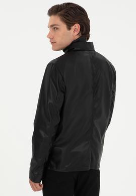 Erkek Siyah Deri Ceket - 50297252005