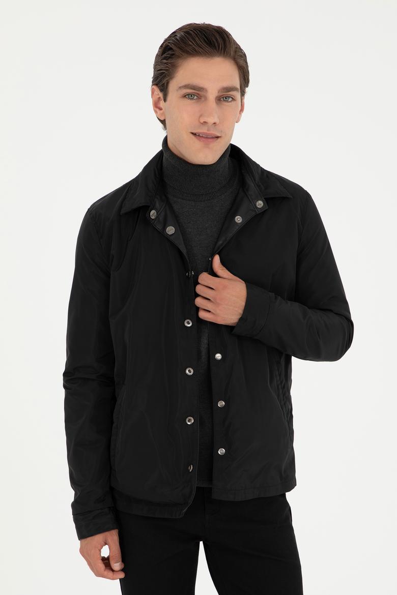 Erkek Siyah Deri Ceket - 50297252005