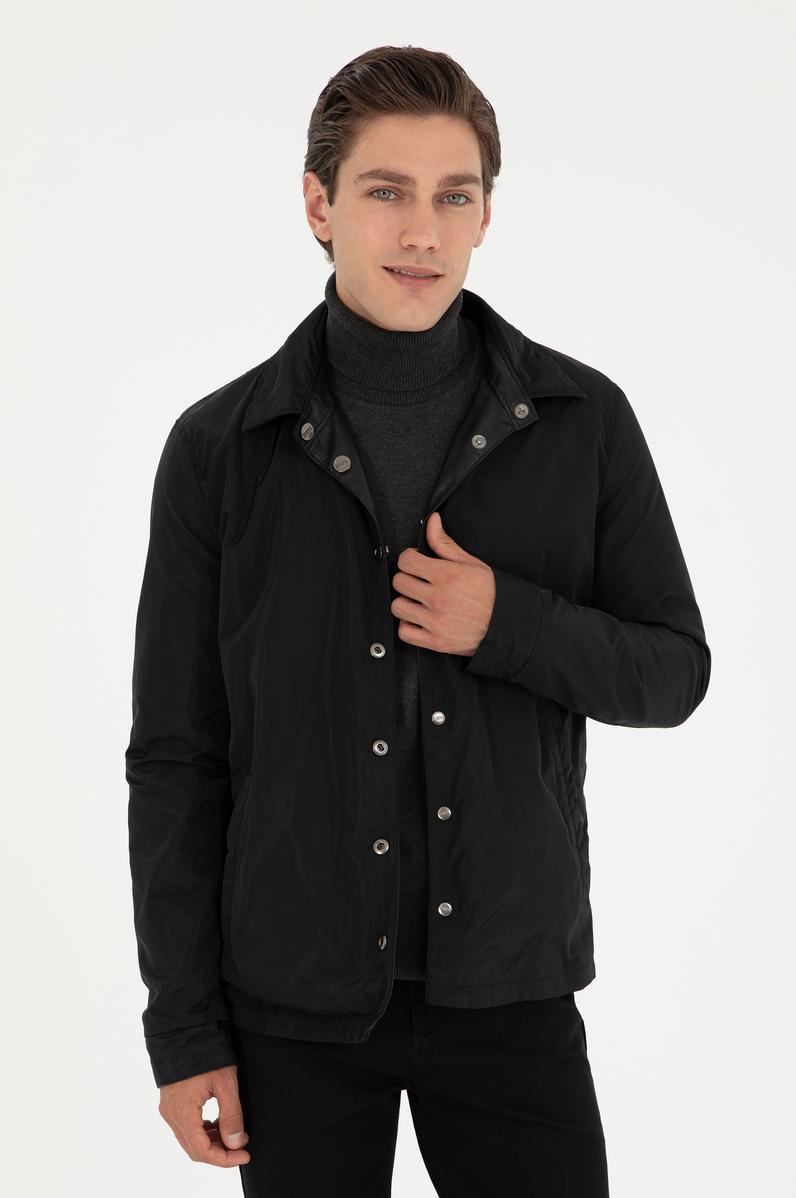 Erkek Siyah Deri Ceket