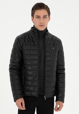 Erkek Siyah Deri Ceket - 50297251007