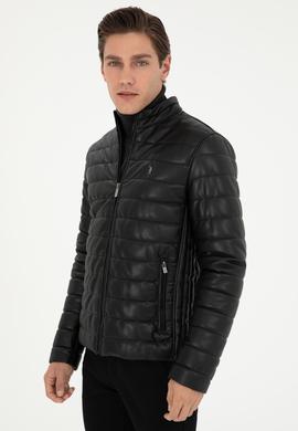 Erkek Siyah Deri Ceket - 50297251007