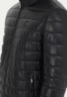 Erkek Lacivert Deri Ceket - 50297160013