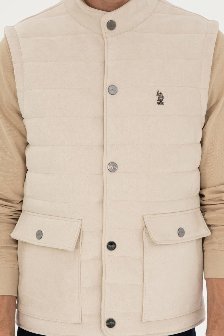 Erkek Bej Deri Ceket - 50297243015