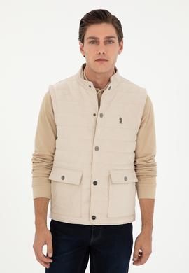 Erkek Bej Deri Ceket - 50297243015