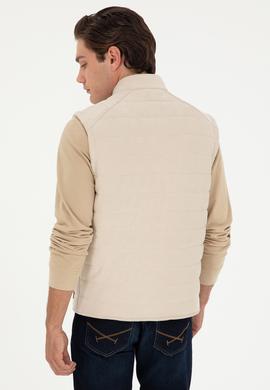 Erkek Bej Deri Ceket - 50297243015