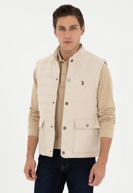 Erkek Bej Deri Ceket - 50297243015