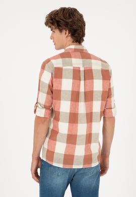 Erkek Pudra Uzun Kollu Gömlek - 50283697008