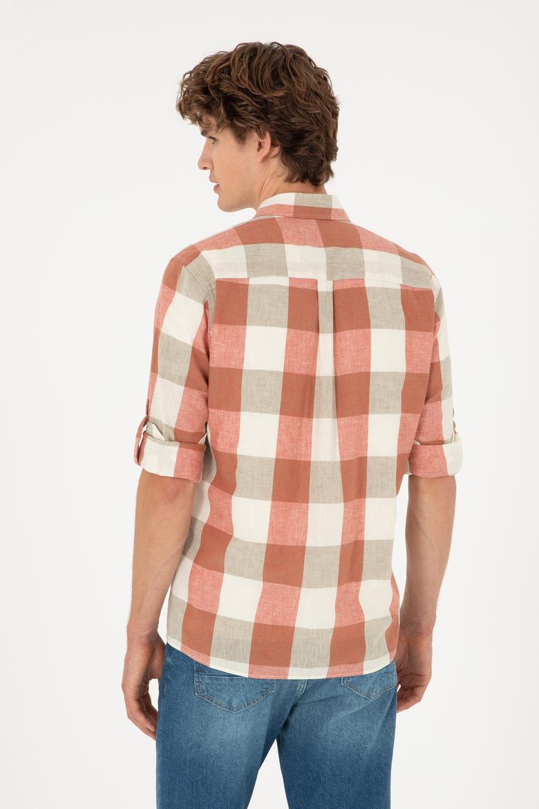 Erkek Pudra Uzun Kollu Gömlek - 50283697008