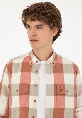 Erkek Pudra Uzun Kollu Gömlek - 50283697008