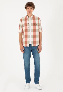 Erkek Pudra Uzun Kollu Gömlek - 50283697008