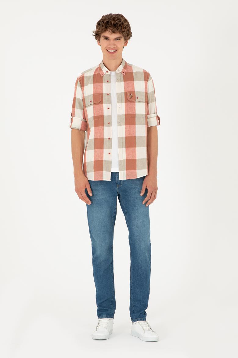 Erkek Pudra Uzun Kollu Gömlek - 50283697008