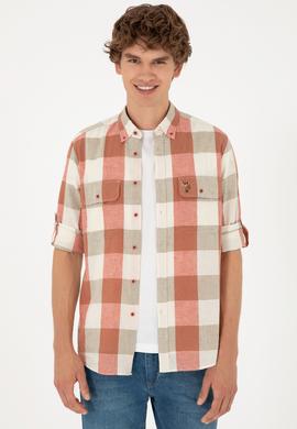 Erkek Pudra Uzun Kollu Gömlek - 50283697008