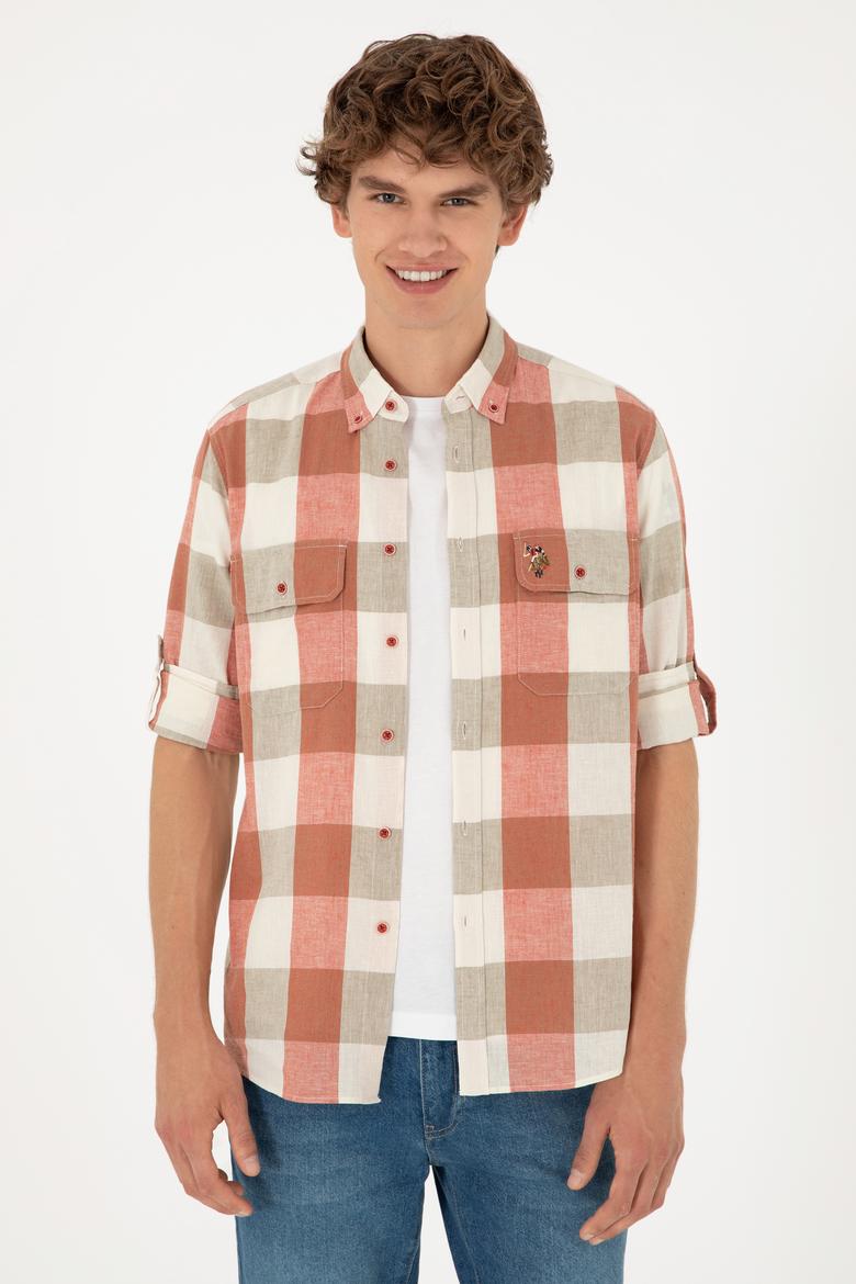 Erkek Pudra Uzun Kollu Gömlek - 50283697008