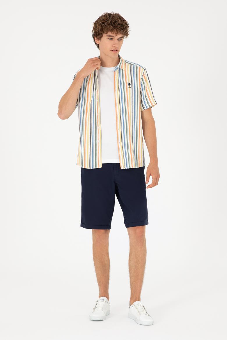 Erkek Lacivert Kısa Kollu Gömlek - 50284516014