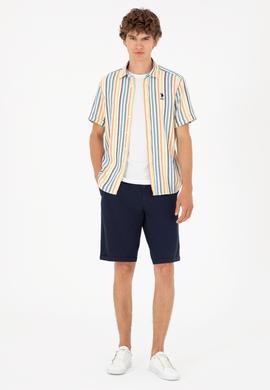 Erkek Lacivert Dokuma Şort - 50283362010