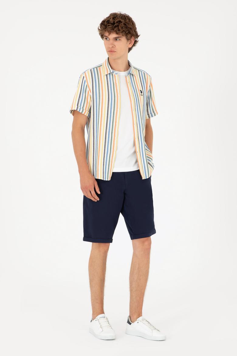 Erkek Lacivert Dokuma Şort - 50283362010
