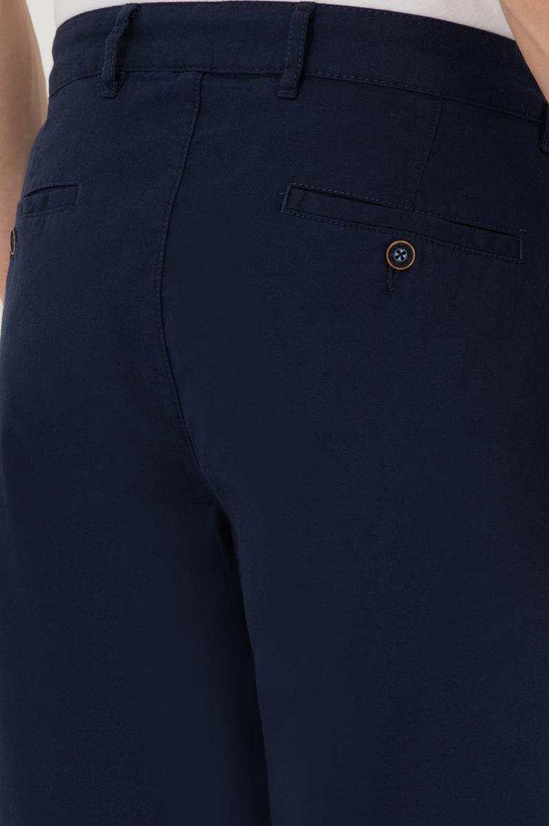 Erkek Lacivert Dokuma Şort