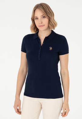 Kadın Lacivert Polo Yaka Tişört - 50280067015