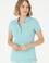 Kadın Su Yeşili Basic Polo Yaka Tişört