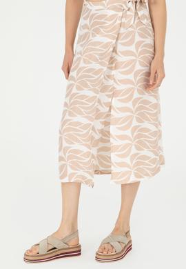 Kadın Haki Midi Boy Dokuma Etek - 50281745002