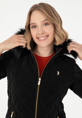 Kadın Siyah Deri Mont - 50297230004