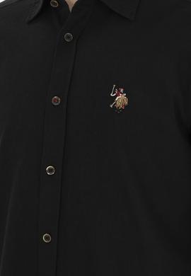 Erkek Siyah Uzun Kollu Basic Gömlek - 50284297101