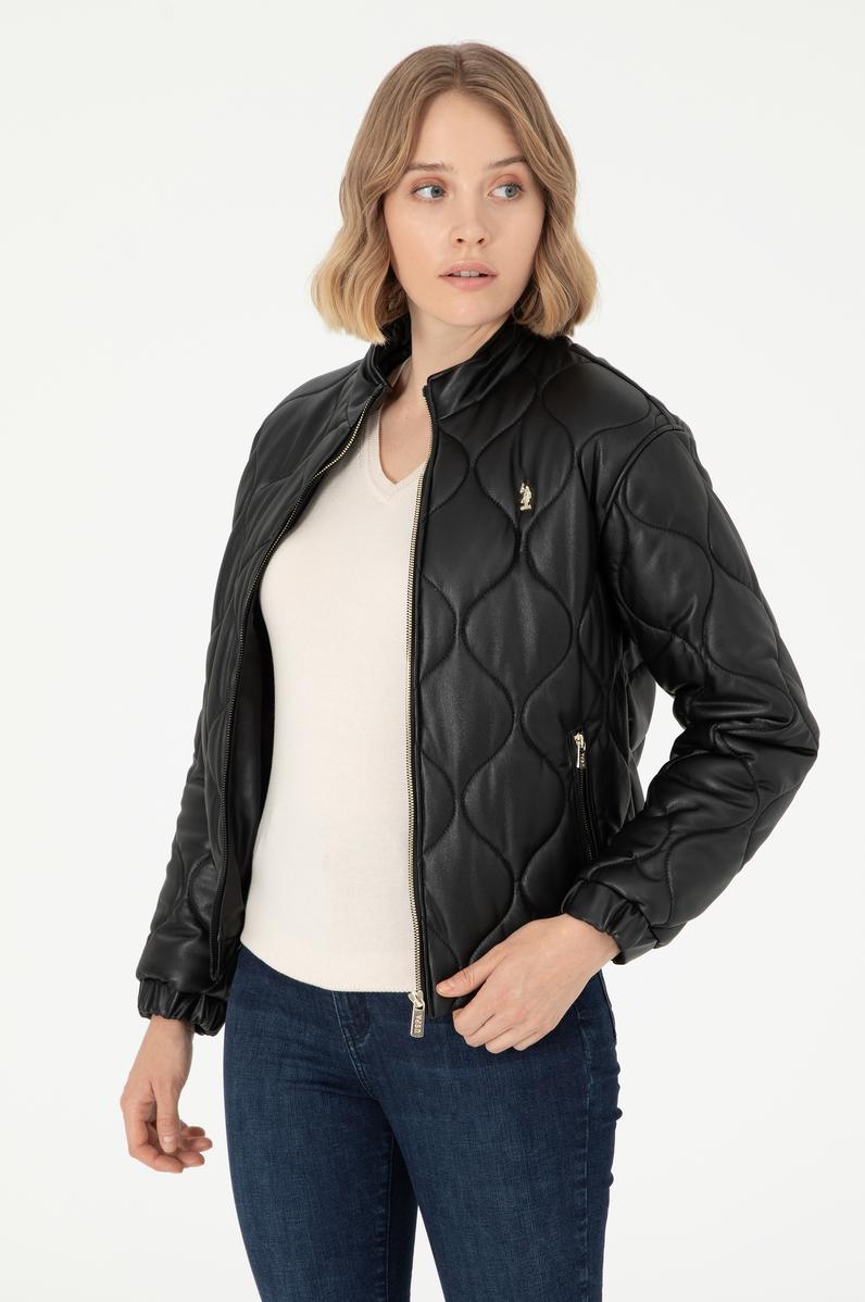 Kadın Siyah Deri Ceket